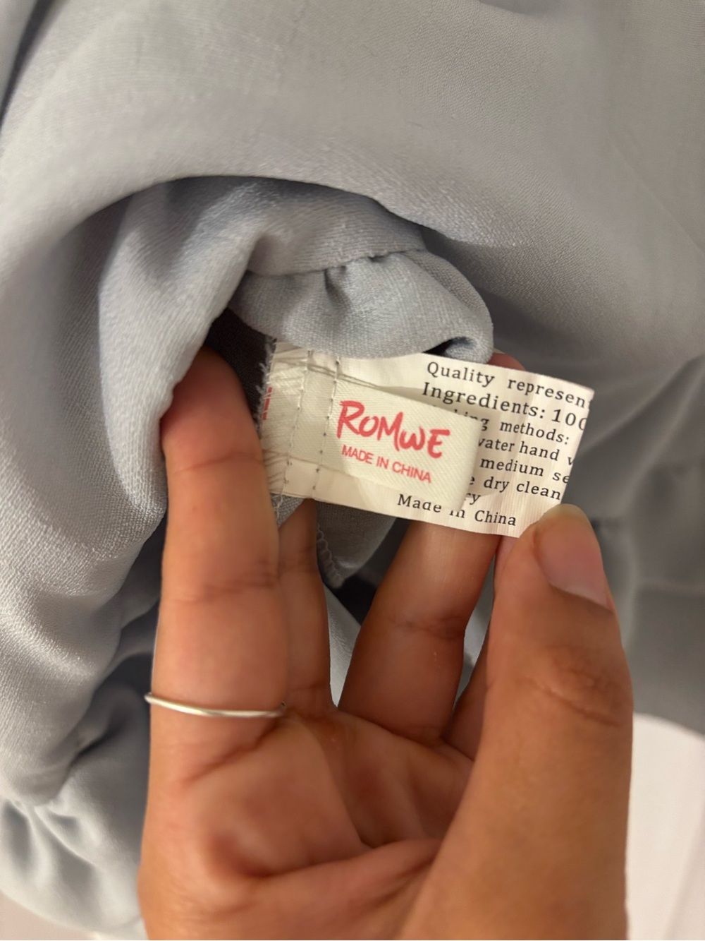 Light Blue Ruffle Sleeve Mini Dress - Picture 8 of 8
